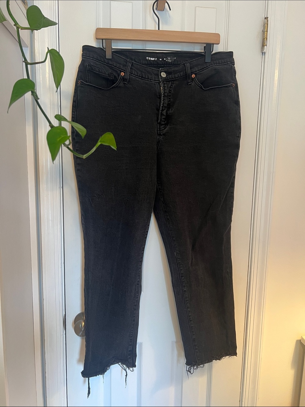 Old Navy Black Cropped High-Rise Jeans